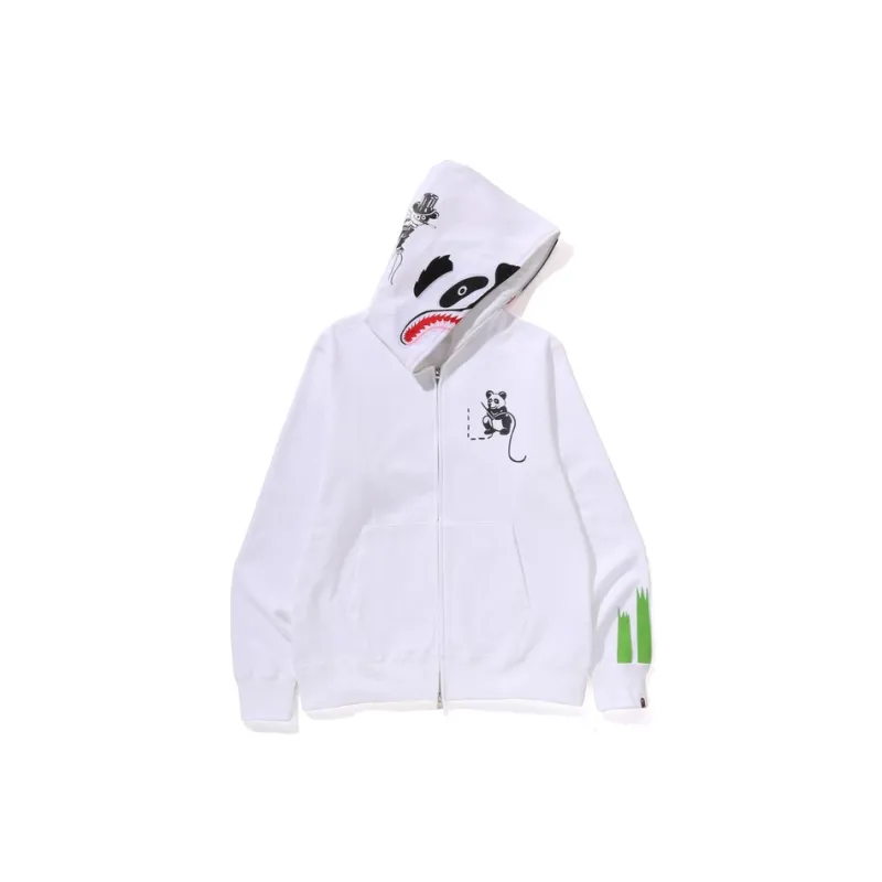 A BATHING APE Panda Full Zip Hoodie-7