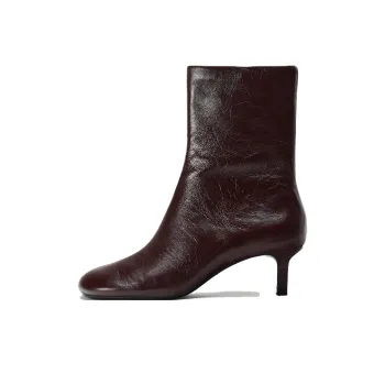 ZARA Ankle Boots Women's Chocolate Brown