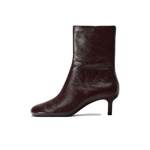 ZARA Ankle Premiatas Women's Chocolate Brown