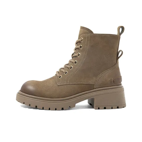 COMELY Martin Boots Women's Black/Khaki