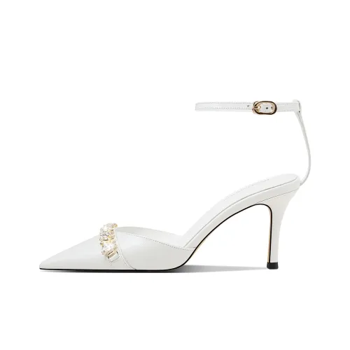 HAOYASENNU Stylish Sandal 7.5cm Women's White