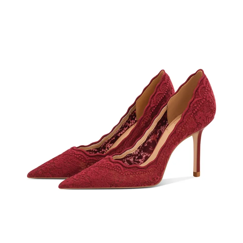 ROSE CASTLE High Heels Women's Red-1