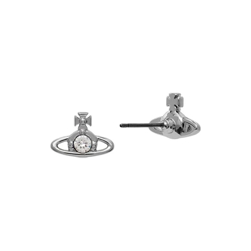 Vivienne Westwood Brass Stud Earrings Women's Silver-1