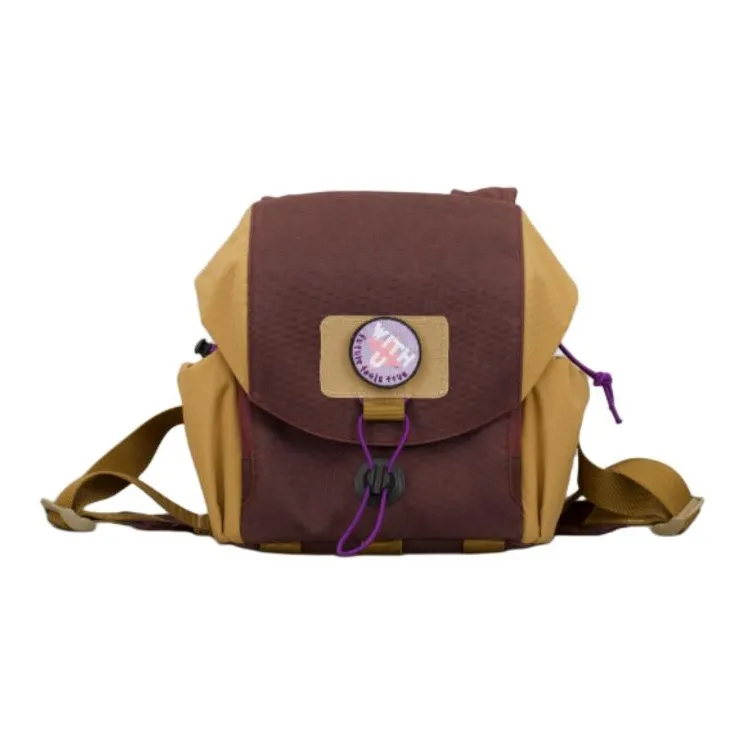 HELIUYUZHOU Nylon Backpack Small Size Unisex Dark Purple WITHYOU-0