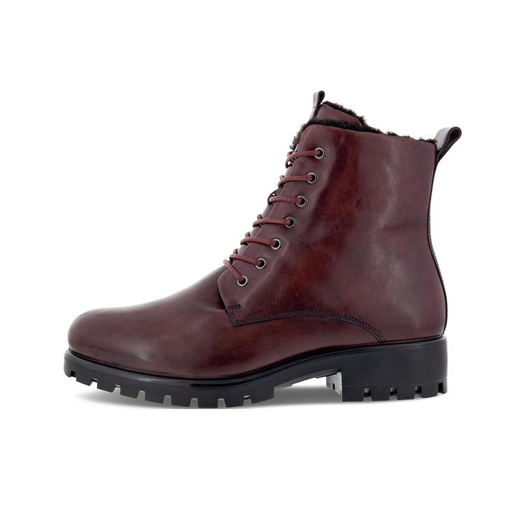 Ecco burgundy boots on sale