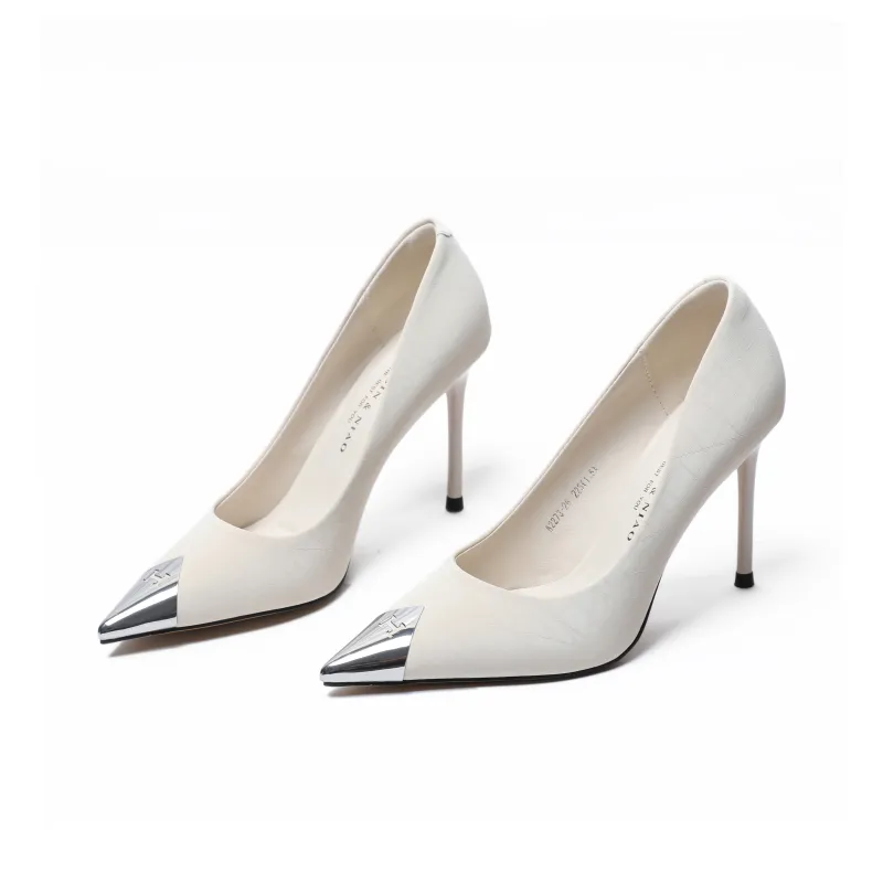 FESOUNE Slim Heel High Heels 8cm Women's-4
