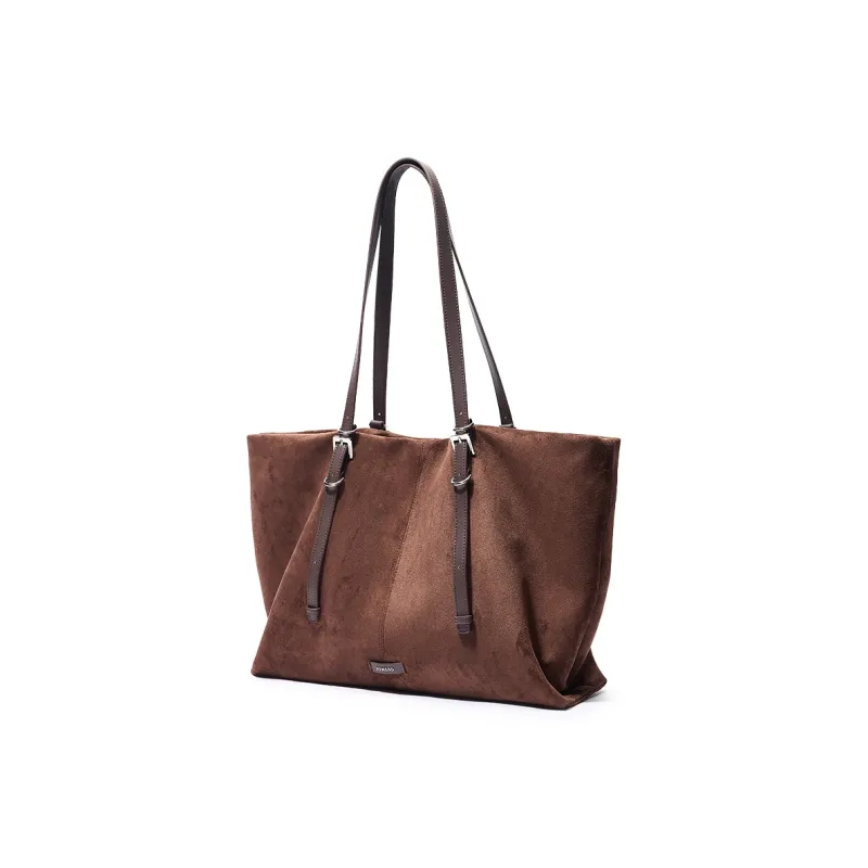 JONBAG Synthetic Leather Tote Shopping Bag Crossbody Bag Shoulder Bag Large Size Women's Black/Burgundy Brown-9