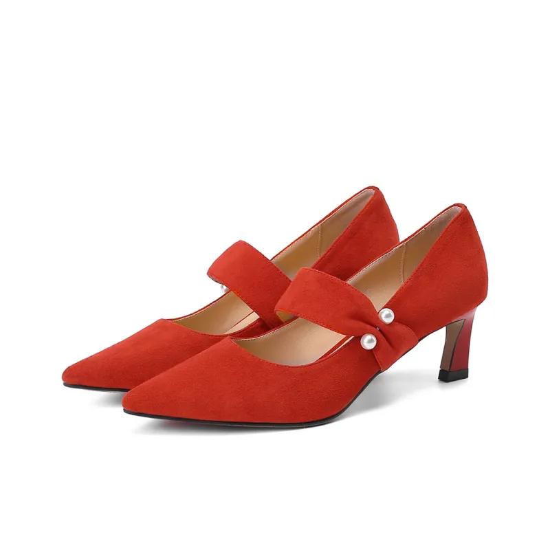 VEDULLAR Slim Heel High Heels 5.5cm Women's-7