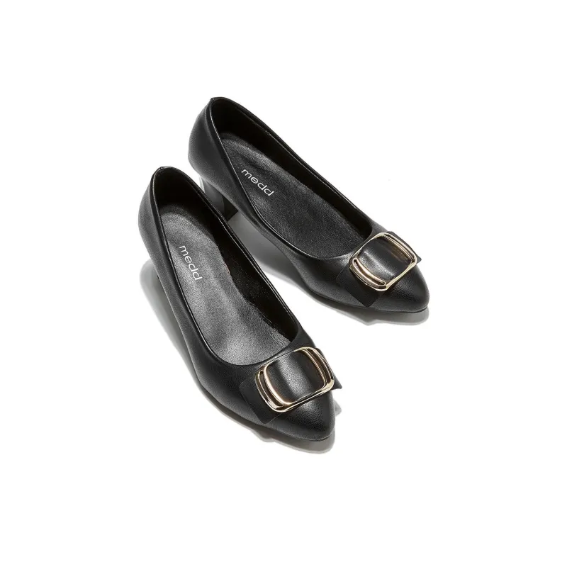 Medd Ballet Flats Chunky Heel High Heels Medium Heel Professional Commute Women's-1