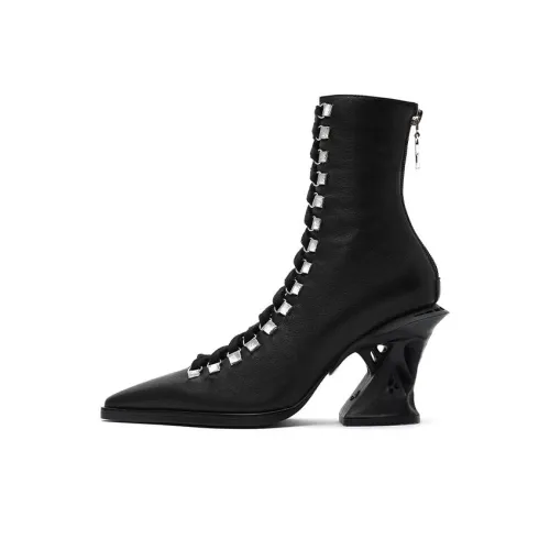 DAPHNE LAB Sugar-free Series Ankle Boots 8.5cm Women's