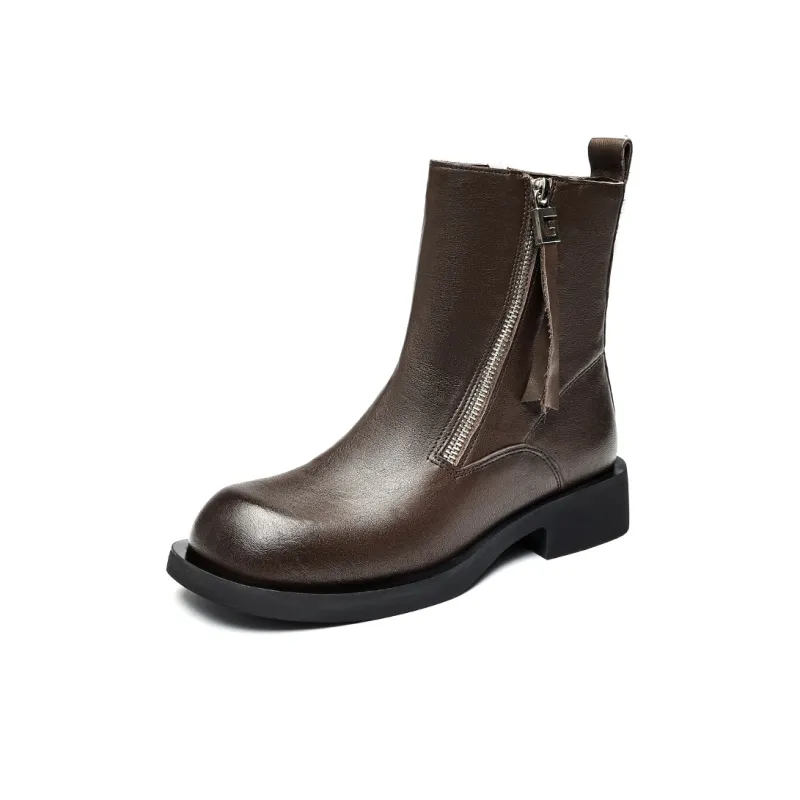 EBLAN Ankle Boots Women's Brown-1