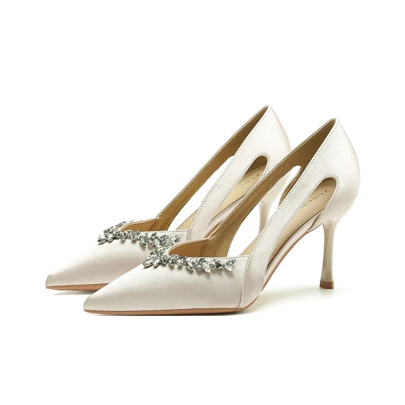 Zubumei Slim Heel High Heels 8CM Women's-1