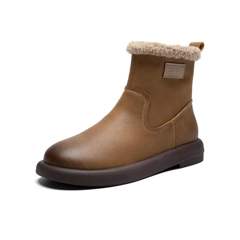 ZHR Ankle Boots Women's Black/Camel-34