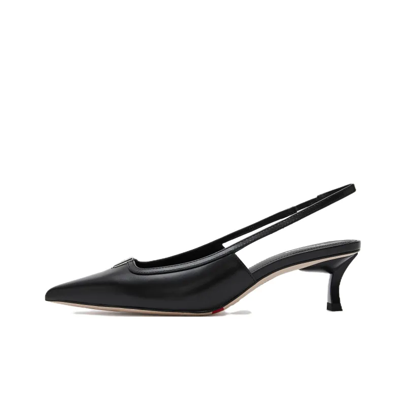 Staccato Monica Flared Heel Pointed Toe High Heels 6cm Women's-0