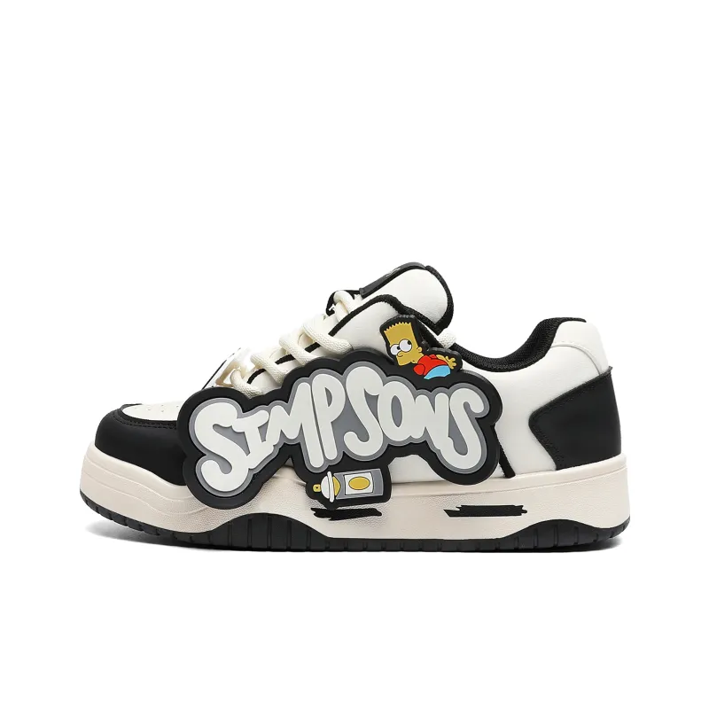 The Simpsons Skateboard Shoes Unisex Low Top Chic Yellow/Black/White-10