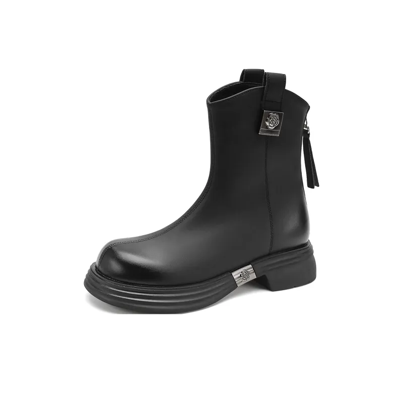 FOXER Ankle Boots Women's Black/Brown-0