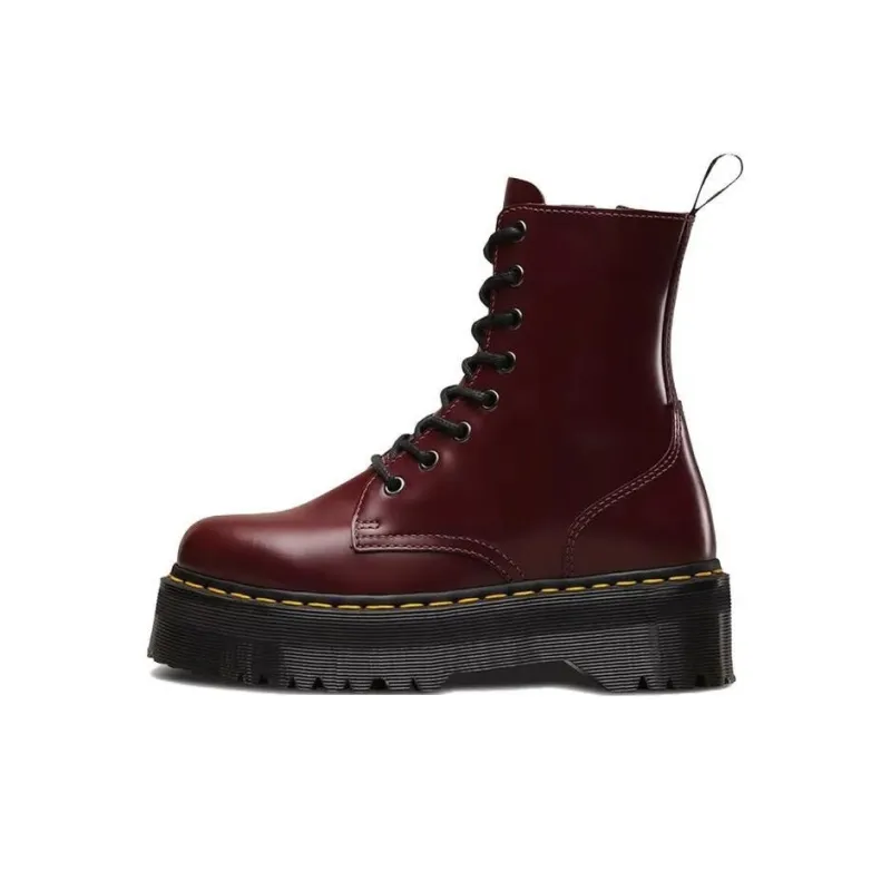 Dr.Martens Short Mid-Calf Martin Boot Unisex Red-0