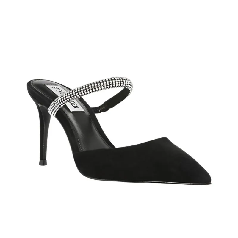 STEVE MADDEN Slim Heel High Heel Sandals 8cm Women's Black-2