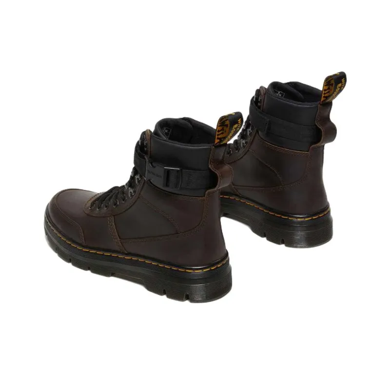 Dr. Martens Dr.Martens Combs Tech Crazy Horse Leather Casual Boots 'Dark Brown Crazy Horse'-4