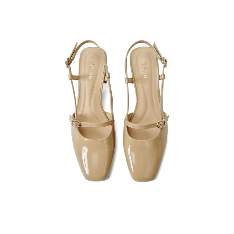 PT'SON Chunky Heel High Heels 5cm Women's-11