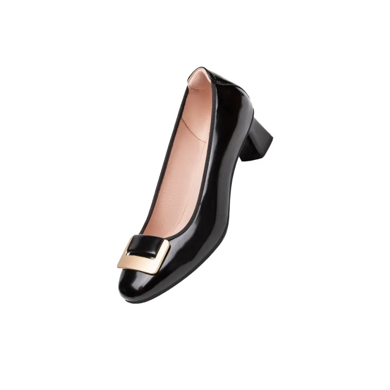 QUICHESHOES Chunky Heel High Heels 4cm Women's-1