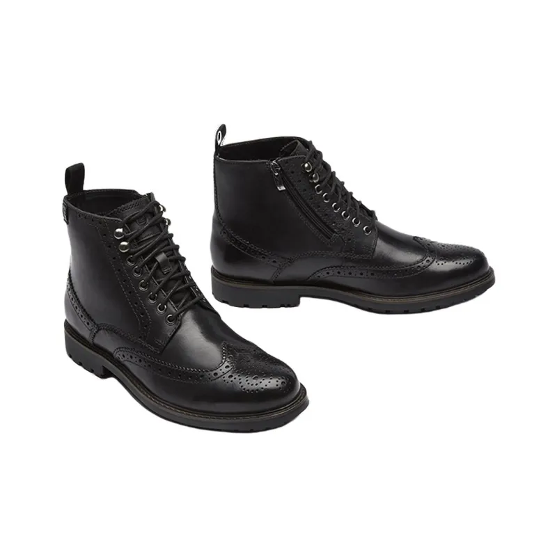 Clarks Short Martin Boot Men's Black-3