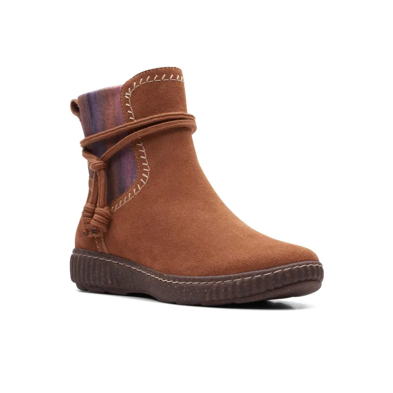 Clarks Caroline Lily Ankle Boots 3cm Women's Brown-3