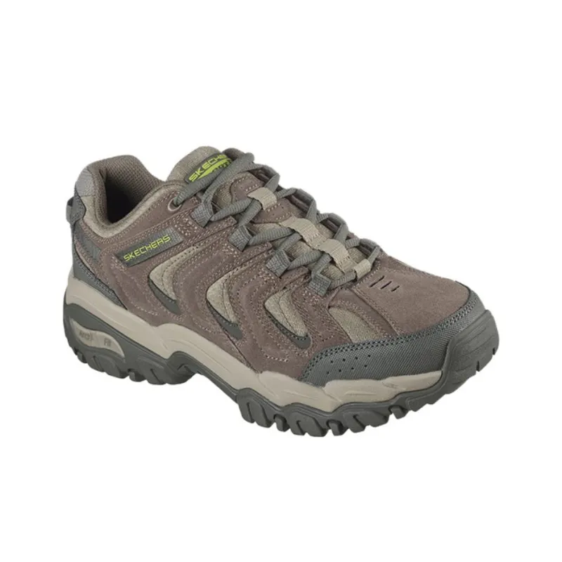 Skechers OUTDOOR Cushioned Slip Resistant Low Top Trekking Shoes Men's Brown-2