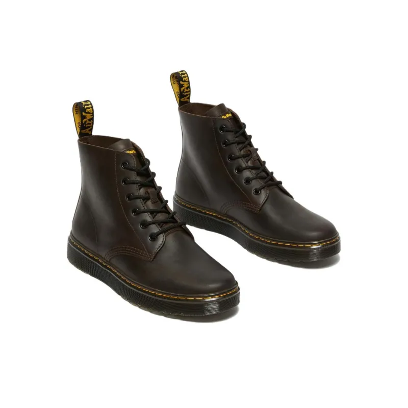 Dr.Martens Thurston Crazy Horse Leather Chukka Boots 'Dark Brown'-2
