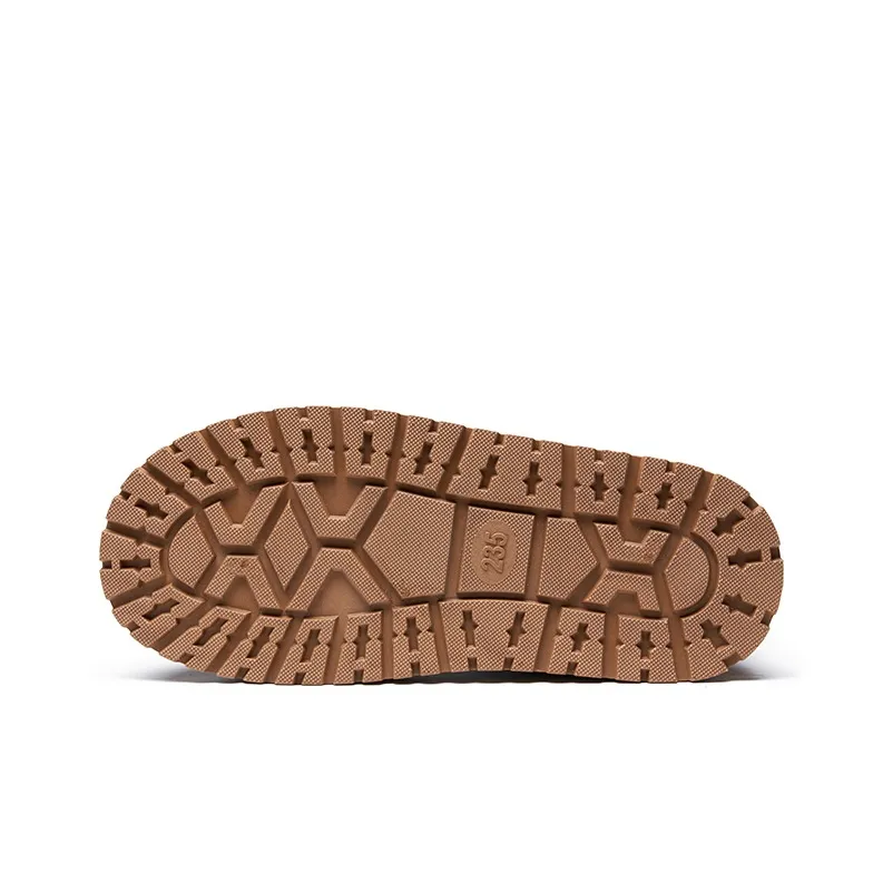 AOKANG Warm Short Snow Boots Women's Khaki-6