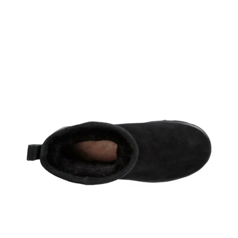 UGG Classic Mini Waterproof Fleece Lined Black Women's-3