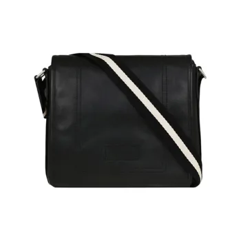BALLY Leather Messenger Bag, Shoulder Bag, Crossbody Bag Trumpets Men's Black