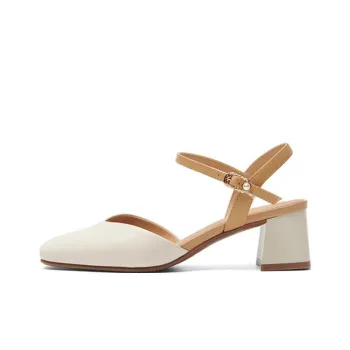 PT'SON Chunky Heel High Heels 5.2cm Women's