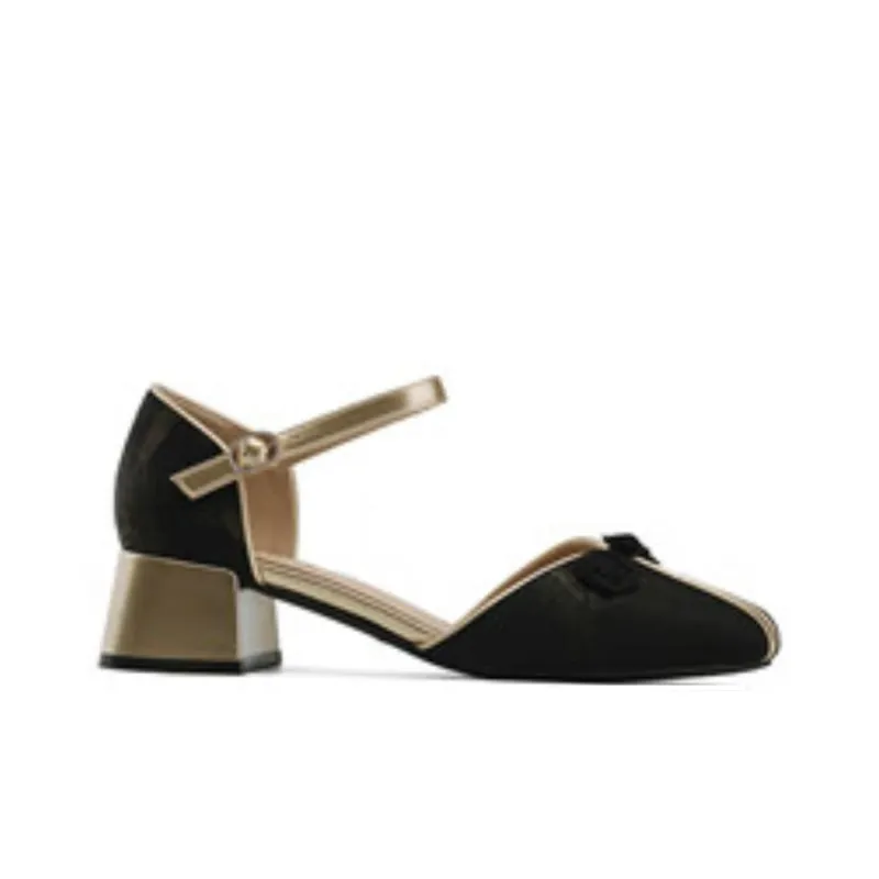 DAPHNE Chunky Heel High Heels 4.5cm Women's-5