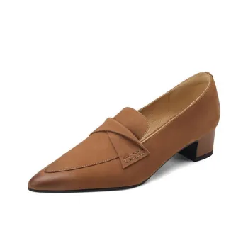 MARINO FABIANI Chunky Heel High Heels 4.5cm Women's Brown