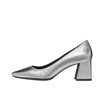 GEOX Giselda Chunky Heel High Heels 6.5cm Women's Silver