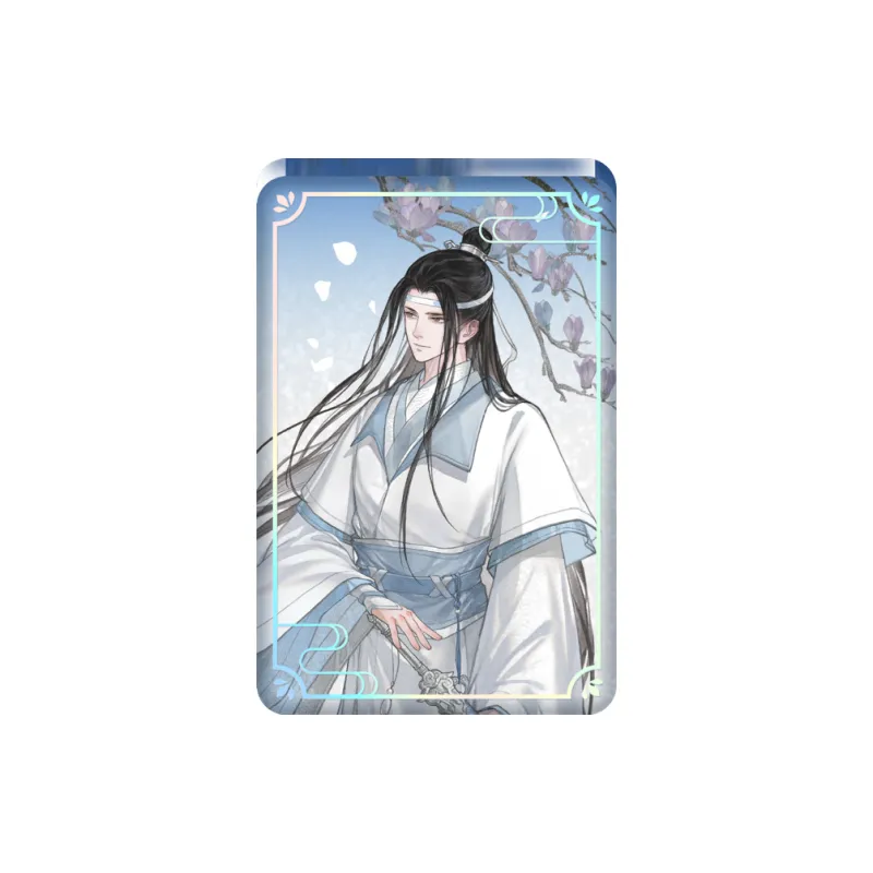 TENGXUNSHIPINCAOCHANGDI Emperor's Smile Collection Wei Wuxian/Lan Wangji Merch Badge Flowing Poppy Keychain Badges-6
