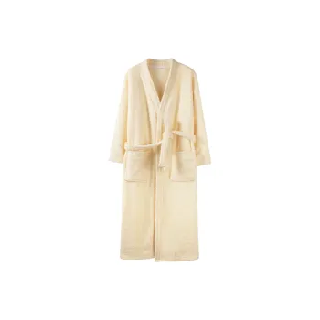 XIAFENYAN Bath Robes Women's Yellow