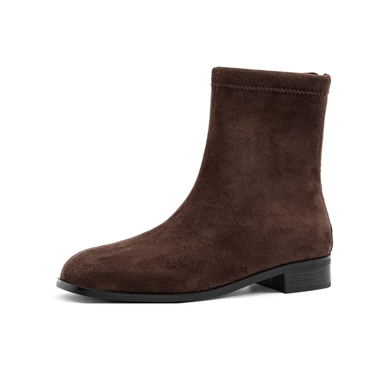 OMS Ankle Boots Women's Black/Brown-6