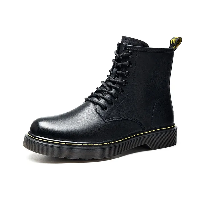 HARSON Martin Boots Men Black-1