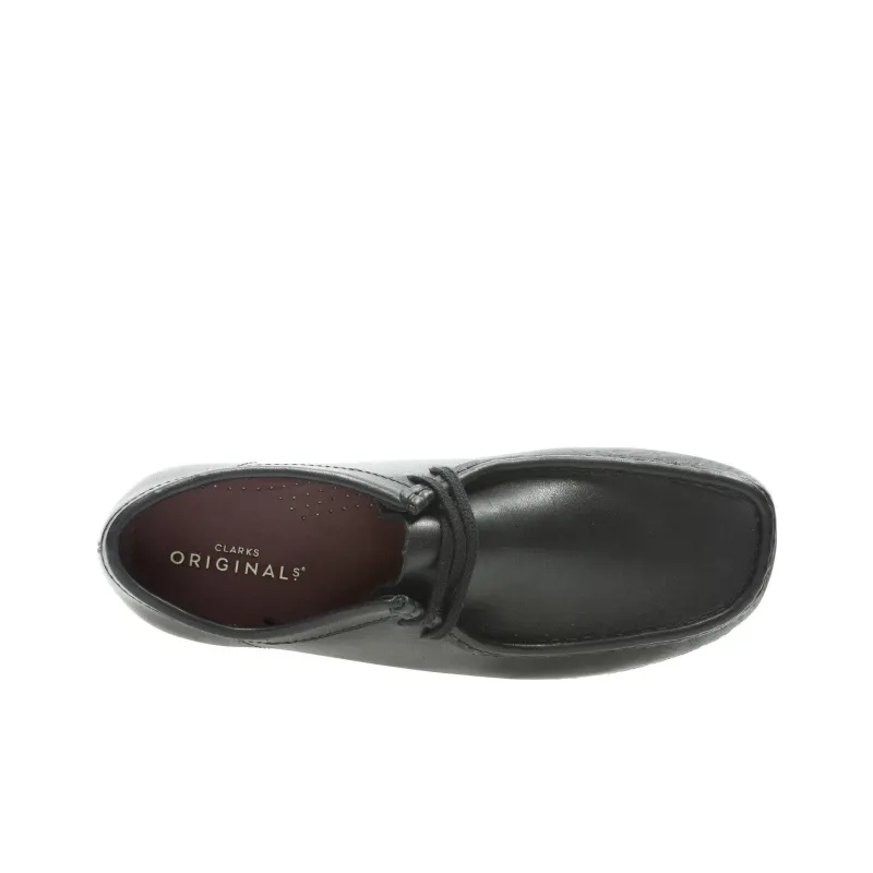 Clarks Originals Wallabee Boot Triple Black Leather-2