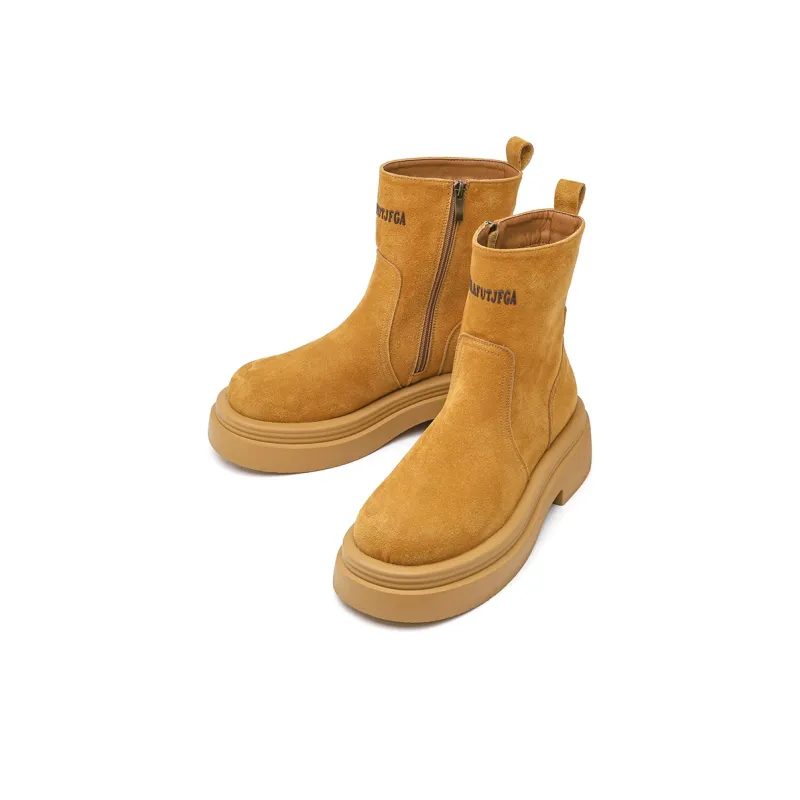 Chi Wolf Ankle Boots Women's Yellow/Black-2