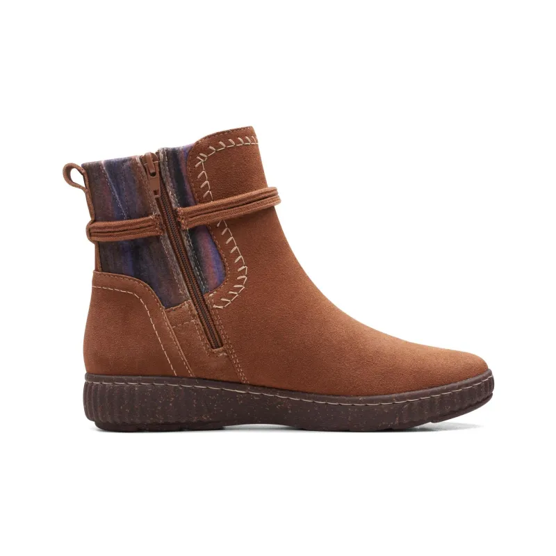 Clarks Caroline Lily Ankle Boots 3cm Women's Brown-1
