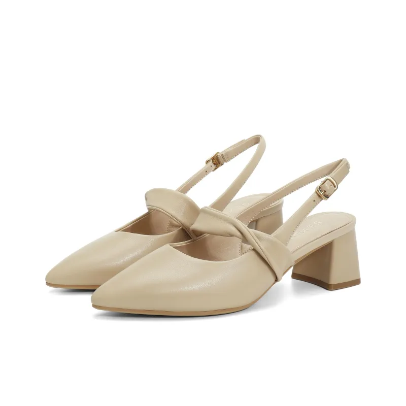 Senda Chunky Heel High Heels 5cm Women's-8
