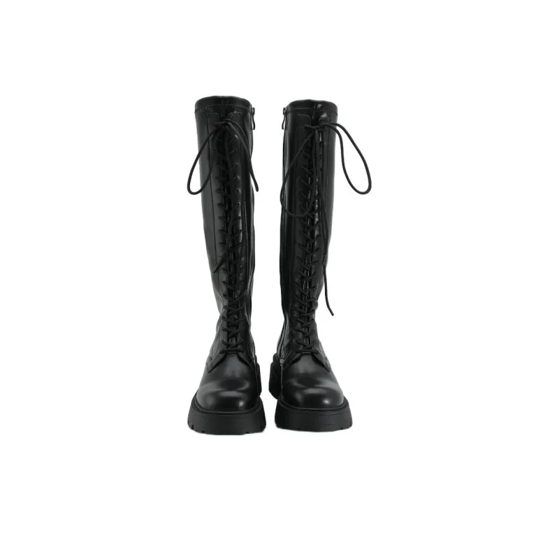URBAN REVIVO Knee-high Boots Women's Jet Black-2