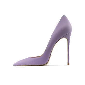 Ganxiaojie Slim Heel High Heels Women's Light Purple
