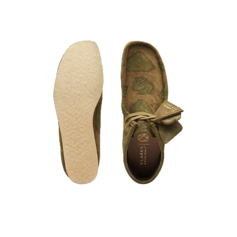 clarks Originals Wallabee Boot Billionaire Boys Club Diamonds & Dollars Dark Green-3