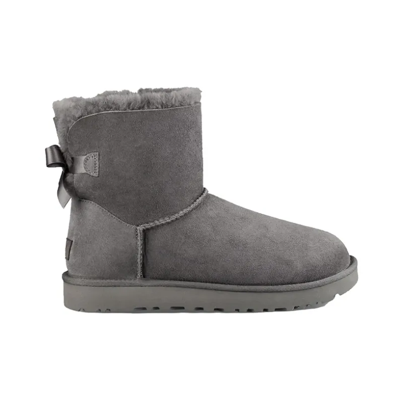 UGG Mini Bailey Bow Ii Boot Grey Women's-1