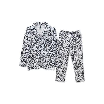 Slimma Pajama Set Women's Black Panther Print