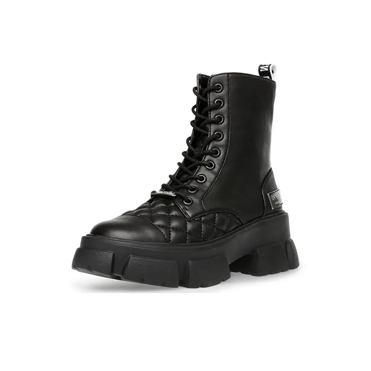 STEVE MADDEN Martin Boots Women's Black-2